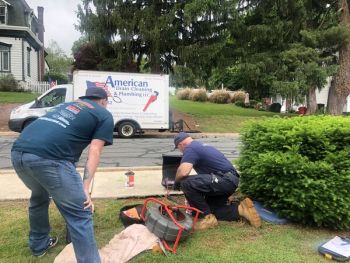 Plumbing video inspection in Frazer by American Drain Cleaning and Plumbing LLC